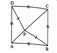 In the fig. ABCD is square and P is a point on such that PB=PD. Prove that CPA is a striaght line