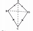 In the fig. :ABCD is a quadrilateral in which AD and BC=DC. Prove that AC is the perpendicular bisector of BD.