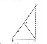 In the fig. ABC is a triangle in which AB=AC side BA is produced to D such that AB=AD prove that angle=BCD=90^@