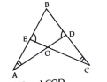 In the fig. angleA=angleC and AB=BC. Prove that triangleABDequivtriangleCBE