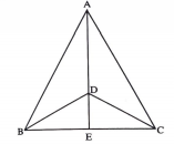 In the fig. AB=AC , D is the point in the interior of triangleABC such that angleDBC=angleDCB. Prove that AD bisects angleBAC and triangleABC