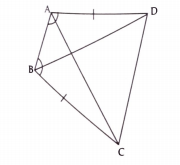 ABCD is a quadrilateral in which AD=BC and angleADB=angleCBA. Prove that:  triangleABD=triangleBAC