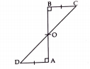 AD and BC are equal perpendicular to a line segment AB. Show that CD bisects AB