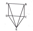 CDE is an equilateral triangle formed on a side CD of a square ABCD(see fig.). Show that triangleADEqequivtriangleBCE