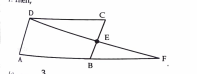 In the figure ABCD is a llgm and E is the mid point of BC. Also DE and AB when produced meet at F then