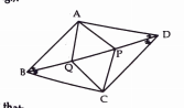 In parallelogram ABCD, two points P and Q are taken on diagonal BD such that DP=BQ  show that: triangleAPDequivtriangleCQB