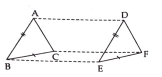 In triangleABC and triangleDEF, AB=DE, AB||DE, BC=EF and BC||EF. Vertices A,B and C are joined to vertices D,E and F respectively  Show that: quadrilateral ABED is a parallelogram.
