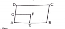 In fig. ABCD and AEFG are two parallelograms. If angleC=55^@ and determine angleF