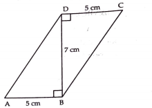 In the figure. Show that ABCD is a parallelogram.    Calculate the area of ||gm ABCD.