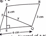 In the figure.    PQRS is a || gm. Find the value of y.