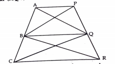 AP||BQ||CR. Prove that ar(AQC) = ar(PBR)