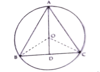 Bisector AD of angleBAC of triangleABC passes through the centre O of the circumcircle of triangleABC as shown in the figure Prove that AB = AC