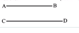 A long horizontal wire AB, which is free to move in a vertical plane and carries a steady current of 20 A, is in equilibrium at a height of 0.01 m over another parallel long wire CD which is fixed in a horizontal plane and carries a steady current of 30 A, as shown in figure. Shown that when AB is slightly depressed, it executes simple harmonic motion. Find the period of oscillations.