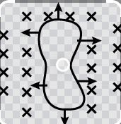 An irregular shaped wire PQRS shown in the figure. placed in a uniform magnetic field perpendicular to the plane of the paper changes into a circular shape. Show with reason the direction of the induced current in the loop.