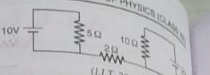 What will be the value of current through 2Omega resistance for the circuit shown in the figure.