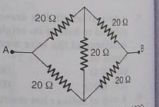 What is the equivalent resistance between A and B in the given figure