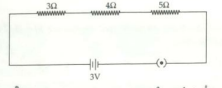 Study the following electric circuit and find potential difference across 4Ohmresistor