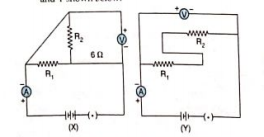 The only correct statement for the two circuits X and Y shown below: