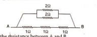 find the resistance between A and B.