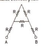 What will be the equivalent resistance between point A and B in the given circuit.