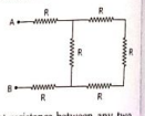 The value of equivalent resistance between the points A and B in the given circuit will be