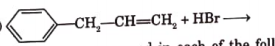 Draw the structures of major monohalo product of the following reaction :