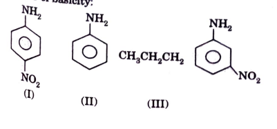 Arrange the following compounds in the decreasing order of basicity :