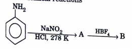 In the chemical reaction,
 
The compounds (A) and (B) are respectively :