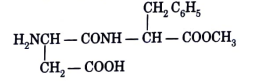 Aspartame, an artificial sweetener, is a peptide and has the following structure :     Write the zwitter ionic structure.