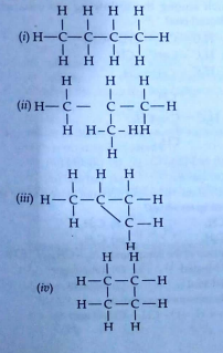 Which of the following correct structural isomers of butane?