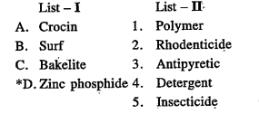 Match the following columns