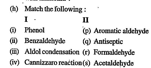 Match the following columns