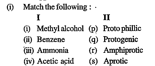 Match the following columns