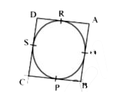 चित्र में एक वृत्त के परिगत एक चतुर्भुज ABCD है, जिसमे angleB=90^(@) है यदि AD = 23 सेमी., AB = 29 सेमी. और DS = 5 सेमी. हो, तो वृत्त की त्रिज्या ज्ञात कीजिए-