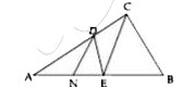 दिए गए चित्र में DE||BC तथा EC||ND, AE : EB = 4 : 5 तो AN : NE है-