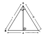 त्रिभुज ABC में AD, angleBAC का अर्द्धक है। जहाँ angleBAD=60^(@) तो DA की लम्बाई ज्ञात करो?
