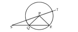 In the given figure, P is the centre of the circle, If QS = PR, then what is the ratio of angleRSP to the angleTPR?