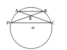 Diagonals AC and BD of quadrilateral ABCD meet at E. If AE = 2 cm, BE = 5 cm, CE = 10 cm, DE = 4 cm, BC = (15)/(2)cm. Find the length of AB by following figure.