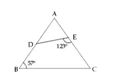 In a given figure, AD = 11 cm, AB = 18 cm and AE = 9 cm then find EC.