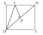 ABCD is a rectangle given in above figure in which AD = 4 unit and AE = EB. Is perpendicular to DB and half of DF. The area of DeltaDEF  is 5 unit then what is the area of ABCD?