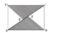 ABCD is a rectangle of dimensions 6cmxx8cm. DE and BF are the perpendiculars drawn on the diagonal of the rectangle what is the ratio of the shaded to that of unshaded region?
