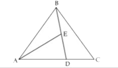 In the given figure ABC is a triangle in which 3AD = CD and E lies on BD, DE = 2BE. What is the ratio of area of DeltaABC and area of DeltaABE?