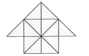 Count the number of triangles in the following figures.   Count the number of triangles and squares in the figure given below: