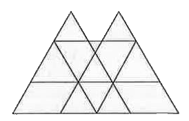 Count the number of triangles in the following figures.   Count the number of parallelograms in the figure given below.