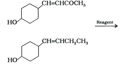 In the given transformation , which of the following is the most appropriate reagent ?