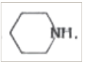 In piperidine,   the N atom involves :
