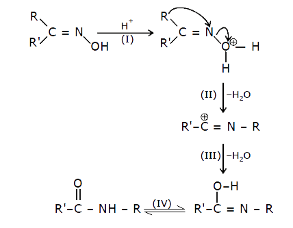 The given is mechanism of Beckmann rearrangment.         Product (X) is