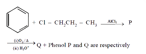 <bbr> Phenol P and Q are respectively