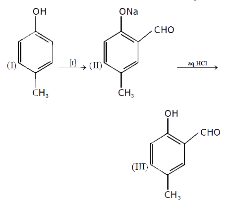 Reimer -Tiemann reaction introduces an aldehyde group on to the aromatic ring of phenol, ortho to the hydroxyl group. This reaction involves electrophilic aromatic substitution. This is a general method for the synthesis of substituted salicyladehydes as depicted below.      The electrophile in this reaction is
