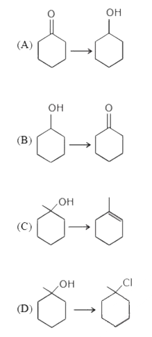 Column l   Column ll   (Reagent used)   (P) Al(OCHMe(2))(3)  or H(2)/Ni   (Q)Al(OCMe(2))(3) or CrO(3)   (R) H(3)PO(4)//Delta   (S) conc. HCl
